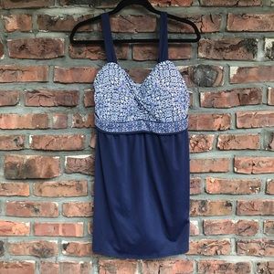 Lands End Women's Swimdress Dresskini Swimsuit